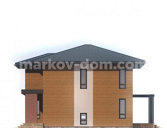 Фото-3 дома из керамических блоков по проекту К-11